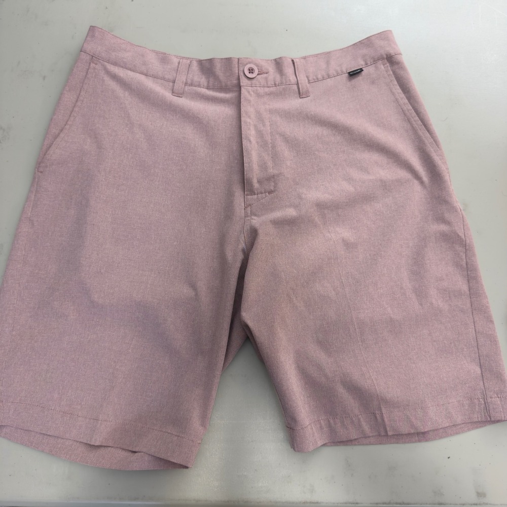 TravisMathew Performance Golf Shorts Heathered Dusty Rose Size 34